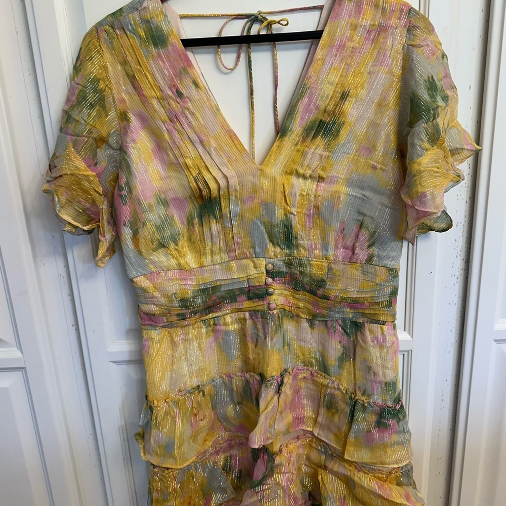 Parker Multicolor V-Neck Dress